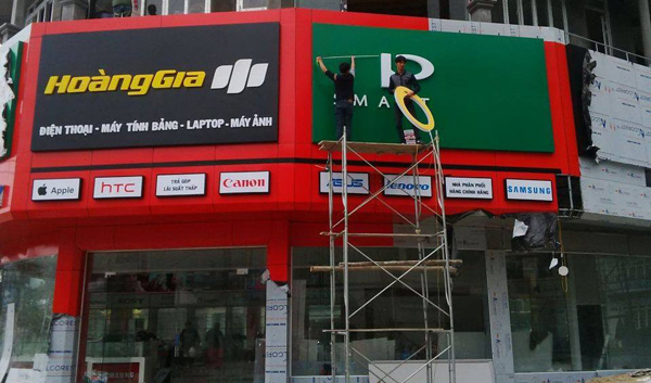 Thiết kế thi công hạng mục biển bảng quảng cáo của hàng, công ty..vv