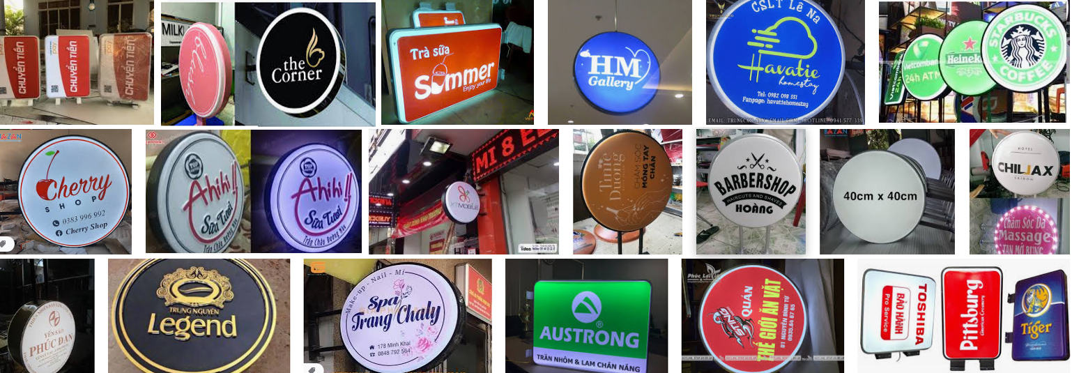 Hộp Đèn Mica Hút Nổi