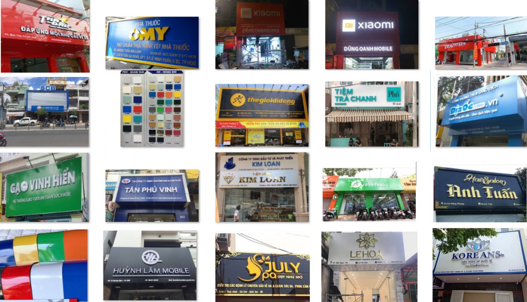 Làm biển bảng hiệu Alu